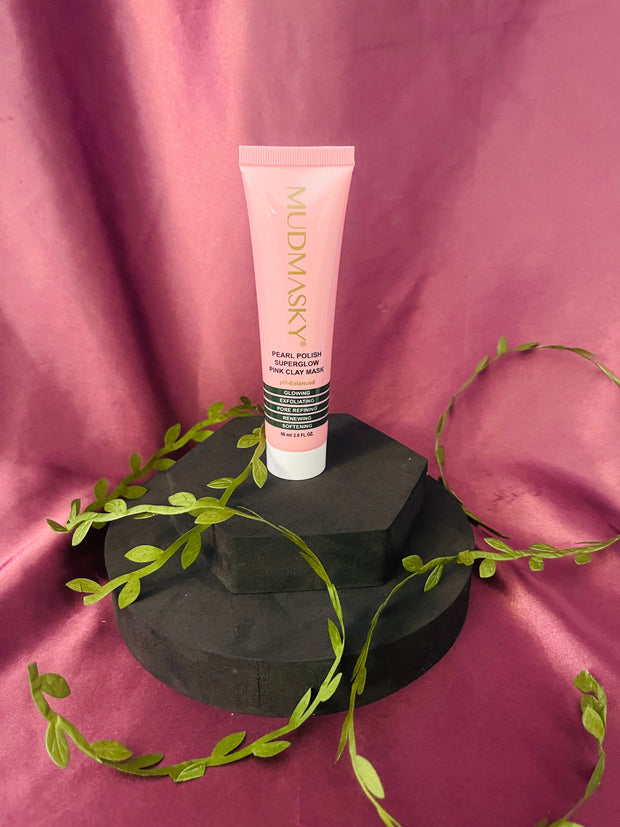 MUDMASKY Pearl Polish Super Glow Pink Clay Mask