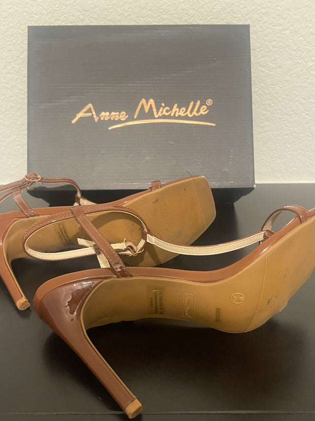 ANNA MICHELLE Open Toe Heels
