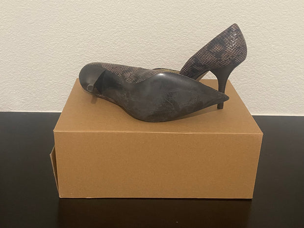 WORTHINGTON ZOE POINTED STILETTO SNAKE PRINT HEELS